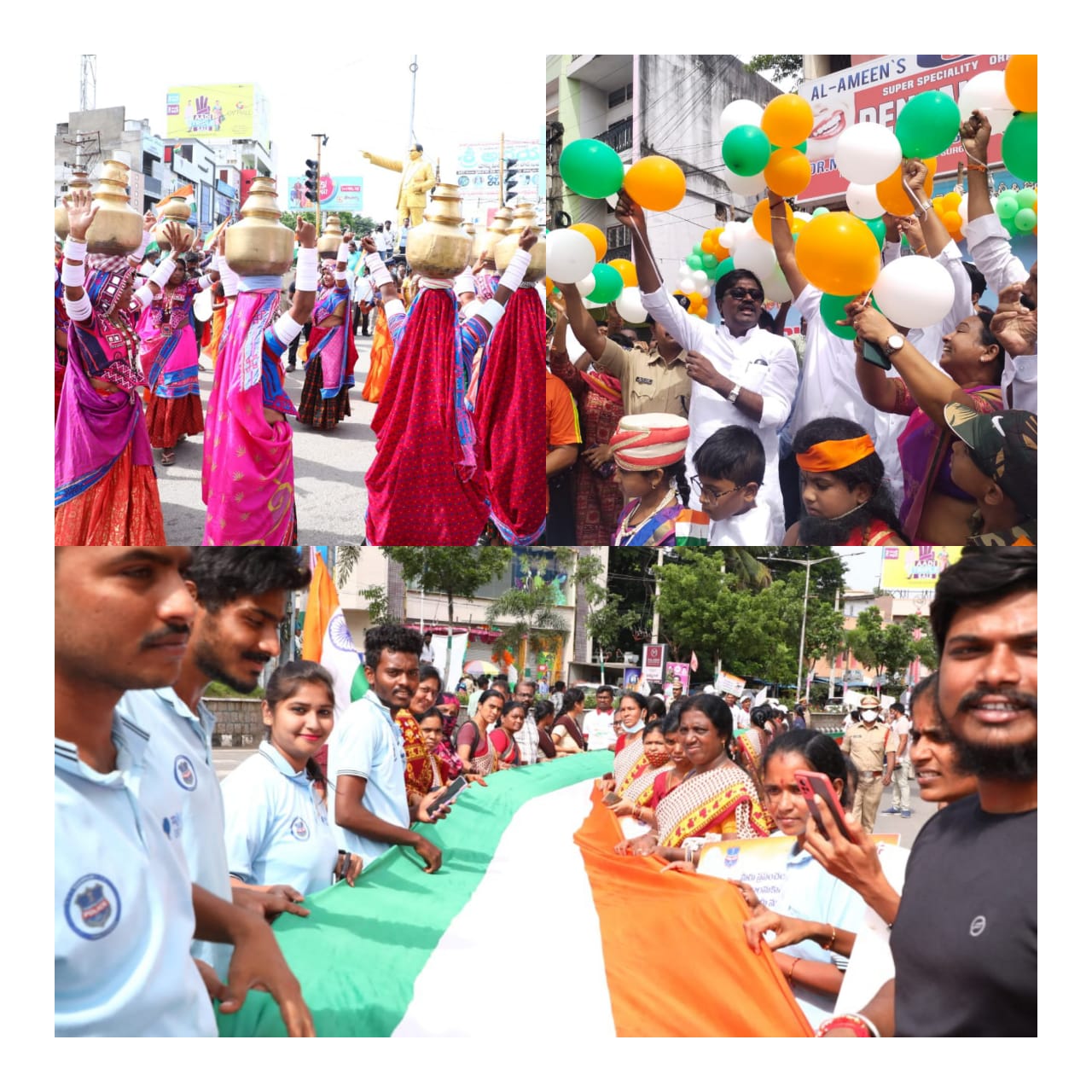 Grand Independence Diamond Jubilee Rally in Khammam